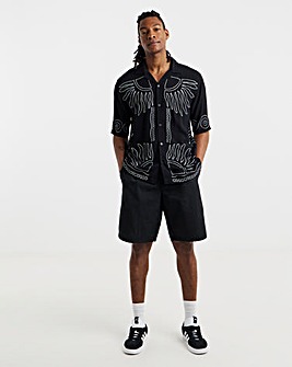 Only & Sons Wright Printed Shirt - Black