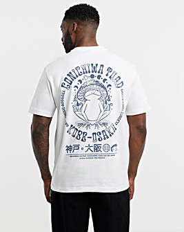 Only & Sons Toad Back Graphic T-Shirt - White