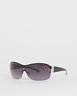 Lois Diamante Wide Frame Sunglasses