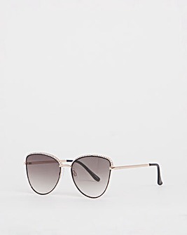 Summer Diamante Trim Sunglasses