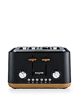 Salter Toronto 4 Slice Black Toaster