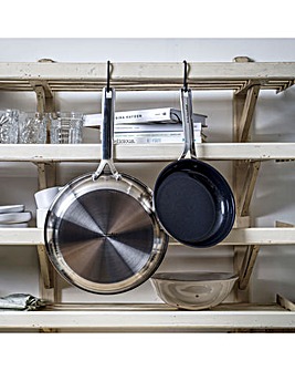 KitchenAid Stainless Steel Ceramic Non-Stick 20cm & 28cm Frying Pan Set