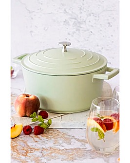 MasterClass Cast Aluminium Mint 24cm Casserole Dish - 4 Litre