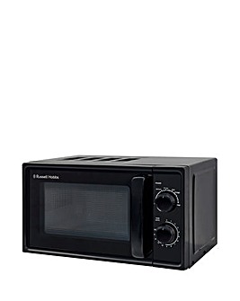 Russell Hobbs RHM1725B Textures 17L Black Compact Manual Microwave