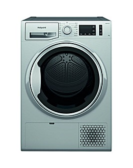 Hotpoint NTM1192SSK UK 9kg Heat Pump Tumble Dryer - Silver