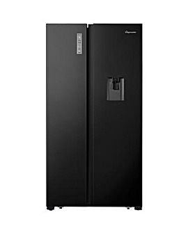 Fridgemaster MS91520DEB American Fridge Freezer with Water Dispenser - Black