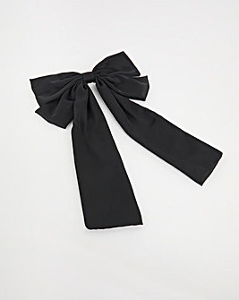 Black Bow Hair Clip