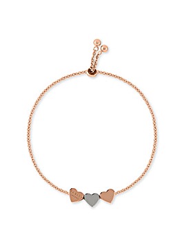 Radley Hello Love Ladies 18ct Rose Gold Plated Silver Adjustable Bracelet