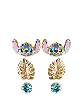 Disney Lilo & Stitch Gold Earring Set