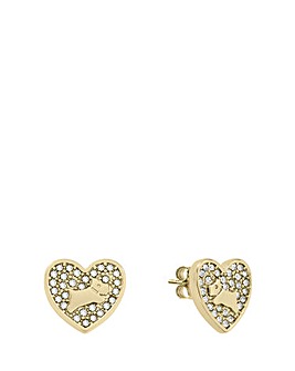 Radley 18ct Gold Plated Heart Earrings