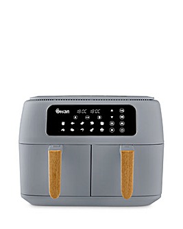 Swan Nordic Grey 8L Digital Dual Basket Air Fryer