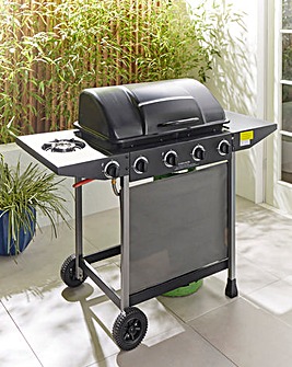 4 Burner Gas BBQ with Side Burner with Cover