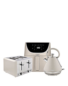 Tower Cavaletto Latte Kettle, 4 Slice Toaster and 6L Air Fryer Bundle