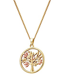 Clogau Tree of Life Gold Circle Pendant