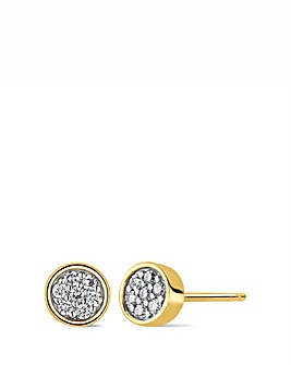 Clogau Celebration Gold and Laboratory-Created Diamond Stud Earrings