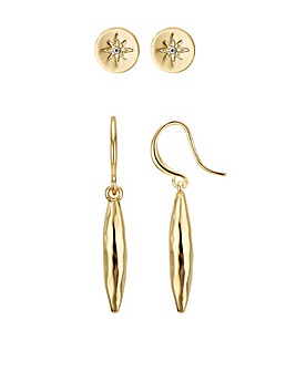 Buckley Gold Eyre Duo Earring Set