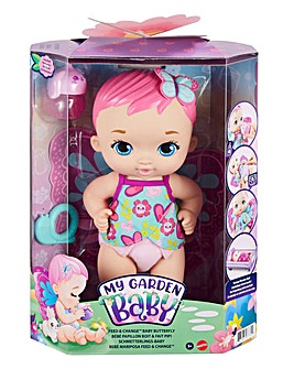 My Garden Baby Feed & Change Baby Butterfly Doll Magenta