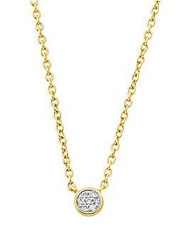 Clogau Celebration Gold and Laboratory-Created Diamond Necklace