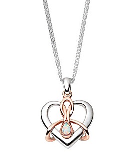 Clogau Dwynwen Silver and Opal Pendant