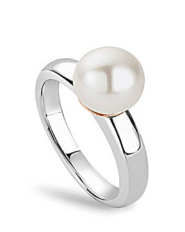 Clogau Beachcomber Silver and Pearl Ring