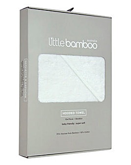 Little Bamboo Hooded Towel - Natural White