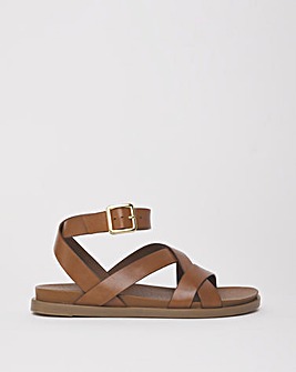 Ankle Strap Leather Sandal EEE Fit