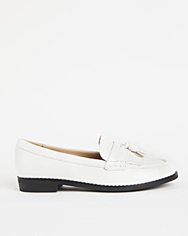 Leather Look Tassle Loafer Wide E Fit