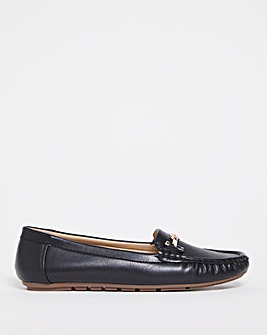 Driving Loafer with Snaffle Trim EEE Fit