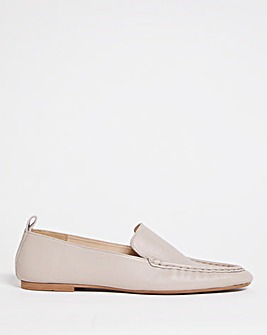 Basic Leather Loafer Wide E Fit