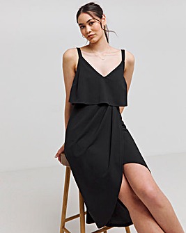 Joanna Hope Overlay Midi Dress