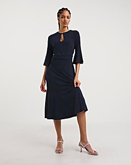 Joanna Hope Navy Luxe Jersey Midi Dress