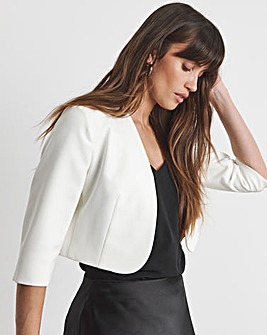 Joanna Hope Ivory Cropped Jacket