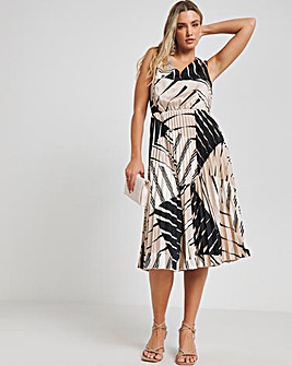 Joanna Hope Geo Print Dress