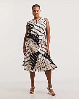 Joanna Hope Geo Print Dress