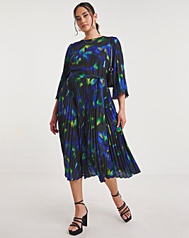 Joanna Hope Pleated Belted Midi Dress