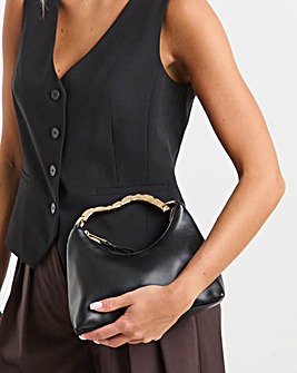 Gold Handle Occasion Bag