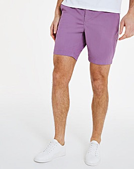 Purple Comfort Waist Chino Shorts
