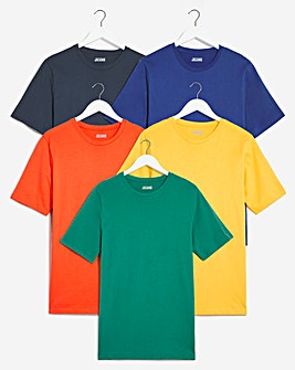 Pack of 5 T-Shirts Long