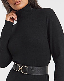 Snaffle Detail Stretch Waist Belt