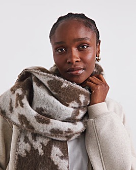Cow Print Blanket Scarf