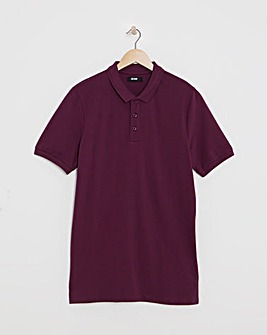 Pure Cotton Pique Polo Long