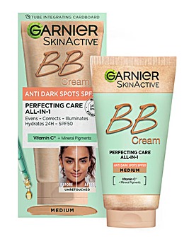 Garnier SkinActive BB Cream Anti Dark Spots Tinted Moisturiser SPF50 50ml