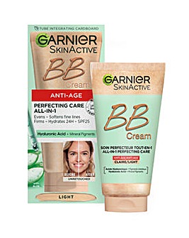 Garnier SkinActive BB Cream Anti Age Light Tinted Moisturiser SPF15 50ml