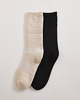 2 Pair Pack Thermal Socks