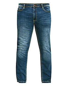 D555 Ambrose Vintage Blue Tapered Fit Stretch Jeans