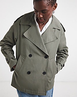 Anthology Khaki Short Trench Coat