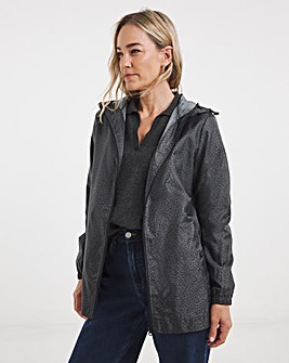 Grey Animal Short Pac A Mac Raincoat