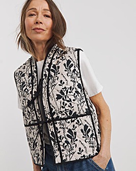 Printed Quilt Gilet