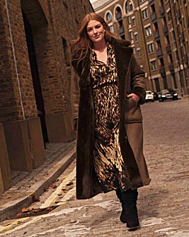 Anthology Khaki Reversible Borg Shealing Coat