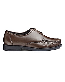 Leather Lace Up Shoes Wide Fit
